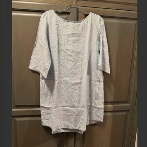 Roller Rabbit Lorena Linen Shift dress Light blue size medium